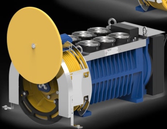 Gearless traction motor